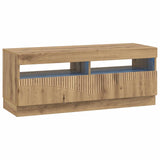 5 Piece LED TV Cabinet Artisan Oak Engineered Wood 3416851