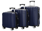 3 Pcs Suitcase Lightweight ABS Carry-on Hand Luggage 4 Spinner Wheels Trolley Case 11952308