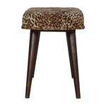 Leopard Print Deep Button Bench IN1272