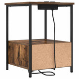 Bedside Cabinet with Drawer 2 pcs Smoked Oak 42 x 41 x 56 cm 859435
