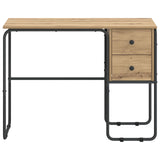Desk with Storage Artisan Oak 100 x 50 x 75 cm 8008007