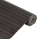 Rug Rectangular Dark Brown 100x500 cm Bamboo 376827