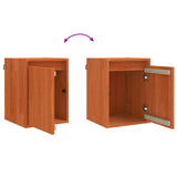 Wall Cabinet Wax Brown 30 x 30 x 40 cm Solid Pine Wood 869867