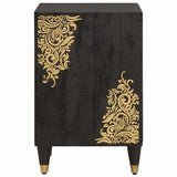 Bathroom Cabinet Black 38 x 33 x 58 cm Solid Mango Wood 4018829