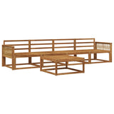 Outdoor Sofa Set 5 pcs Natural Solid Acacia Wood 3382327