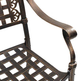 Garden Chair 2 pcs Bronze 55 x 56.5 x 91cm Aluminium 42002370