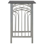 3 Piece Bar Set Wood and Steel Anthracite 284397