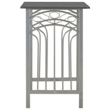3 Piece Bar Set Wood and Steel Anthracite 284397