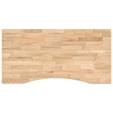 Desk Top Untreated 100x50x2.5 cm Solid Wood Oak Rectangular 4009008
