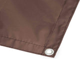 Balcony Privacy Screen 150 x 800 cm Fabric with PU Coated Brown 42036692
