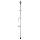 Garden Shower with Grey Base 220 cm Aluminium 3070786