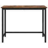 Table Smoked Oak 80 x 50 x 76.5 cm Engineered Wood and Steel 873764