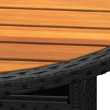 Garden Table Black 310608