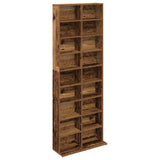 CD Cabinet Old Wood 65 x 23.5 x 175 cm Engineered Wood 8012664