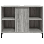 ZNTS Sink Cabinet Grey Sonoma 80x33x60 cm Engineered Wood 821298