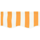 Awning Replacement Fabric Yellow and White 3 x 2 m Polyester 42000401