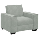 Sofa Set with Cushion 3 pcs Grey 220 x 78 x 84 cm Velvet 3324618