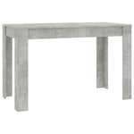 ZNTS Dining Table Concrete Grey 120x60x76 cm Engineered Wood 800436