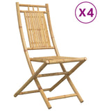 Folding Garden Chairs 4 pcs 46x66x99 cm Bamboo 3278511