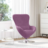 Egg Chair Purple 63 x 73 x 90 cm Velvet 42002735
