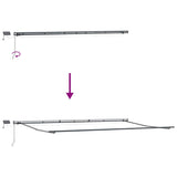 Manual Retractable Awning with LEDs Burgundy 600x300 cm 3310200