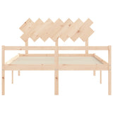 Senior Bed without Mattress 140x200 cm Solid Wood 3195546