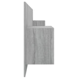 Bed Headboard with Cabinets Grey Sonoma Engineered Wood 3115738