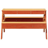 Picnic Table for Kids Wax Brown 88x97x52 cm Solid Wood Pine 844656