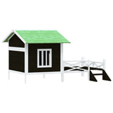 Dog Kennel Grey 159x120x88.5 cm Solid Wood Pine 172271