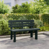 Garden Bench Green 110x52x71 cm Polypropylene 4009381