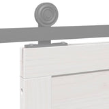 Barn Door White 90 x 2.5 x 208 cm Solid Pine Wood 870417