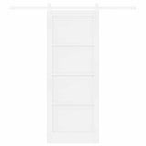 Sliding Door White 83 x 211 cm Solid Pine Wood 3333255