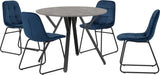 ZNTS Athens Round Dining Set with Lukas Chairs 400-401-221