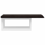 Basin Shelf Wall Mounted Steel and Solid Wood Oak 3302572