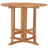 Folding Garden Dining Table 90x75 cm Solid Teak Wood 315446