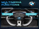 BMW i4 Licensed 12V Kids Electric Ride-On Car, with Remote Control, Portable Battery, Music, Horn, T3398P348391