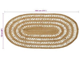 Area Rugs Natural 122 x 183 cm Jute 42010815