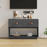TV Cabinet Grey 90x40x60 cm Solid Wood Pine 821524