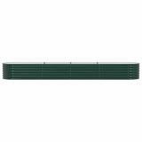 Garden Raised Bed Green 400 x 80 x 44 cm Steel 42008127