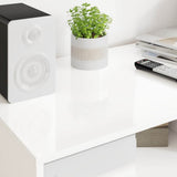 TV Cabinet High Gloss White 100 x 48 x 43 cm Engineered Wood 888931