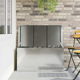 Outdoor Storage Box Silver 100 x 50.5 x 50 cm Steel 874565
