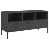 TV Cabinet Black 100.5x39x50.5 cm Steel 843036