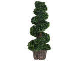 Set of 2 Artificial Plants White Rose Floral in Pot, Fake Plants for Home Indoor Decor, 90cm, Green T3398P343364