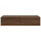 ZNTS Wall Shelf with Drawers Brown Oak 80x33x17 cm Engineered Wood 859983