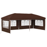Pop-up Party Tent 575 x 289 x 245 cm Brown 42019797