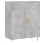 Highboard Concrete Grey 69.5x34x180 cm Engineered Wood 3198205