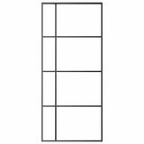 151683 Sliding Door Frosted ESG Glass and Aluminium 90x205 cm Black