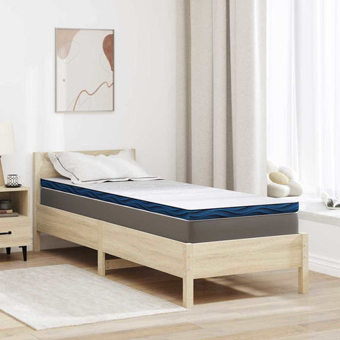 Mattress Pads White and blue 70 x 200 cm Gel Memory Foam 4106253