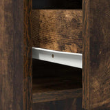 Sideboard with Drawers and Doors Smoked Oak 73x31x90 cm 861854