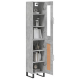 Highboard Concrete Grey 34.5x34x180 cm Engineered Wood 3199517